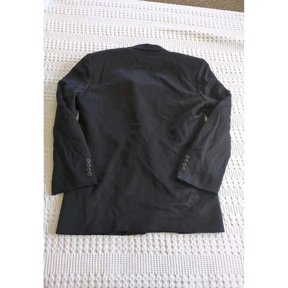 Yves Saint Laurent Double Breasted Tuxedo Blazer Sz 46 Reg Pour‎ Homme Black